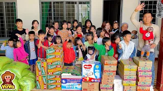 YoYo JR's family visits and gives gifts to the orphanage