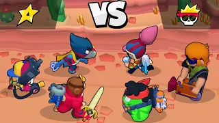 BRAWLYWOOD vs ACTOR HEROES 🔥 3 vs 3 🔥 19 Tests