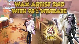 (2nd Wax Artist) Wax Artist 2nd With 98% Winrate | Identity V | 第五人格 | 제5인격 | Wax Artist