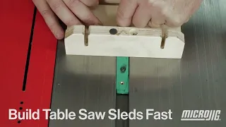 Build Table Saw Sleds Fast with ZeroPlay Miter Bars! Microjig.com