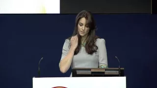 The Duchess of Cambridge speaks at the Place2Be Headteacher Conference, 18 November 2015