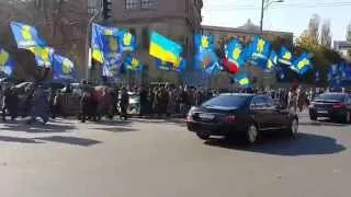 Шествие Свободовцев ( Бандеровцев ) в центре Киева!