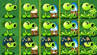 5 Green PEA & Support Plants Battlez - Who Will Win? - Pvz 2 Plant vs Plant