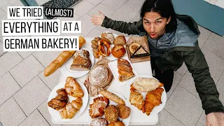We bought & tried {almost} EVERYTHING at our local German Bakery! 🇩🇪 | Here's our reactions! 🤤😋