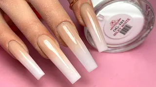 Nails Tutorials For Beginners I Acrylic Ombre Nails I Coffin Shape ( Start to Finish) Notpolish