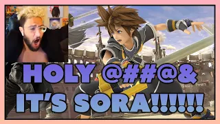 SORA IS IN SMASH BROS! THIS IS UNREAL (LIVE REACTION HYPE!!)