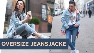 HOW TO STYLE: 3 Streetstyle Looks mit Oversize Jeansjacke  ~ refashion | OTTO