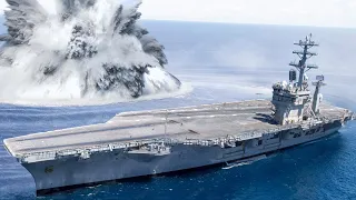 US Detonated Massive Underwater Bomb Next to its New $13 Billion Aircraft Carrier