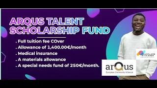Arqus Talent Scholarship Fund Full Funding to Study in Germany, Ireland, Spain, Italy, Austria etc