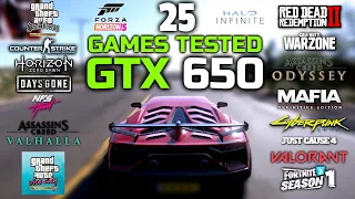 GTX 650 In Late 2021 - 25 Games Tested