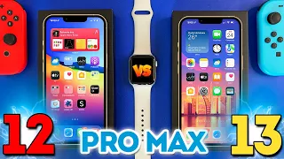 ⚡️PRUEBA DE VELOCIDAD DEFINITIVA 🤯 iPHONE 12 PRO MAX vs. iPHONE 13 PRO MAX