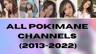 All Pokimane Channels - Sub Count History (2013-2022)