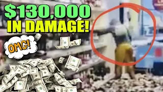 $130,000 Dollars in Damage Caused by a Woman’s Rampage in Liquor Store!