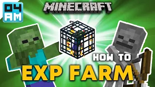 EASY Zombie & Skeleton Mob Spawner XP Farm Tutorial - Minecraft 1.19 (No Redstone) V1