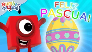 La caza de Huevos de Pascua 🐰🥚 Episodios completos - 123 | Numberblocks en Español