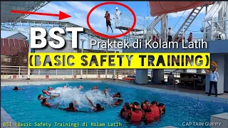 BASIC SAFETY TRAINING (BST) Praktek diklat di kolam Latih @A.Andra_Arif_Paturusi |  @CAPTAINGUPPY