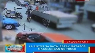 BP: 12-anyos na bata, patay matapos magulungan ng truck