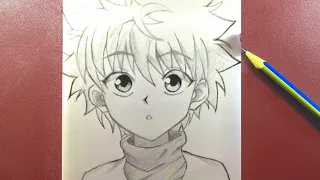Anime drawing | how to draw Killua Zoldyck step-by-step