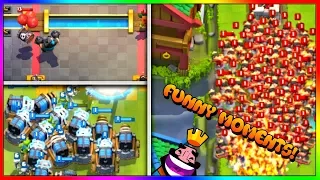 FUNNY MOMENTS, EPIC CLUTCH WINS, MEMES, GLITCHES, FAILS and more | Clash Royale ! #1