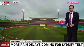 Wet weather affects Sydney Test