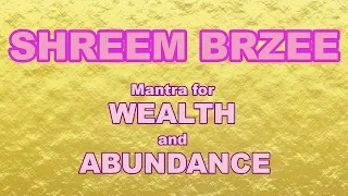 SHREEM BRZEE: MANTRA FOR WEALTH AND ABUNDANCE | SHREEM BRZEE MANTRA 108 TIMES