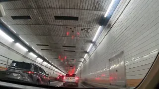 Night Drive Through the Lincoln Tunnel: Illuminating NYC's Underground Passage