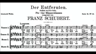 Franz Schubert - Der Entfernten, D. 331 for Male Chorus a cappella