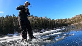 Early Season Ice Fishing; November 2022 Boulder Mountains Utah, Posey Lake