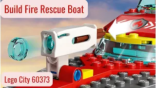 Lego City 2023 Set - Fire Rescue Boat 60373 Speed Build