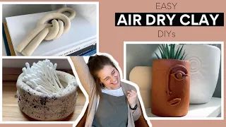 *EASY* AIR DRY CLAY DIYs | Best Things To Make Out Of Air Dry Clay!