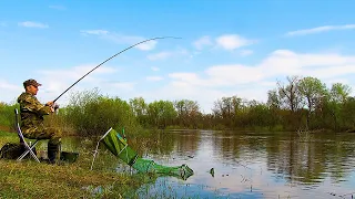 ПЕРВАЯ ВЕСЕННЯЯ РЫБАЛКА НА РЕКЕ! Разнорыбье! Рыбалка на фидер на реке!