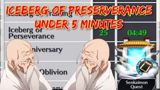 Senkaimon SpeedRun | Iceberg of Preserverance under 5 Minutes Clear Time | Bleach Brave Souls