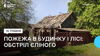 Пожежа в житловому будинку та в лісі: росіяни вкотре обстріляли село Єліне, що на Чернігівщині