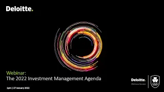 The 2022 Investment Management Agenda | Deloitte Ireland