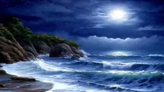 "Лунная соната" Бетховена и  шум моря - Beethoven "Moonlight Sonata" and ocean