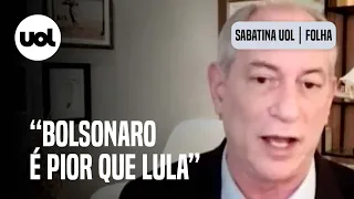 Ciro Gomes: 'Bolsonaro não aguenta debate comigo, só com Lula'