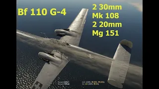 Playing the Bf 110 G-4 in War Thunder