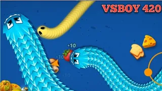 Woarm zone io || game || snacks pro slither game play