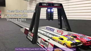 Auto World Hot Wheels Slot Car Racing Set - Snake v. Mongoose - 13 Foot Slot Race Track