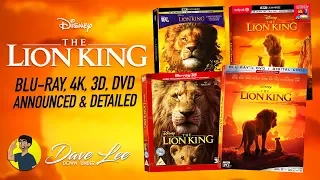 THE LION KING (2019) - Blu-ray, 4K, 3D, DVD Announced & Detailed