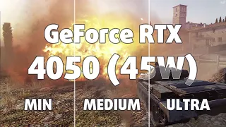 🎮 NVIDIA GeForce RTX 4050 [Laptop, 45W] - World of Tanks gameplay benchmarks (1080p)