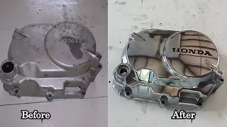 How to Polish Engine Cover - CD90 Engine cover restoration