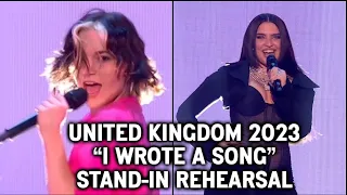 UK Eurovision 2023 Stand-in rehearsal: "I Wrote A Song" (Mae Muller).*Longer version in description*