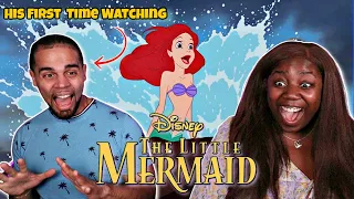 Forcing My Boyfriend To Watch *THE LITTLE MERMAID* For The FIRST TIME (Movie Reaction)