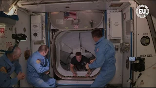 Cápsula Crew Dragon persiguió a la Estación Espacial Internacional para lograr acoplamiento