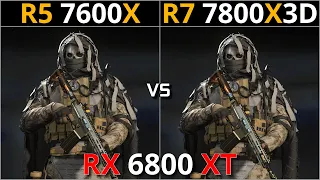 RYZEN 5 7600X vs RYZEN 7 7800X3D | Test in 10 Games | RX 6800 XT