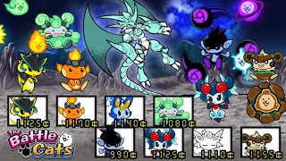 All Little Pixies VS Corrupted Bahamut - The Battle Cats