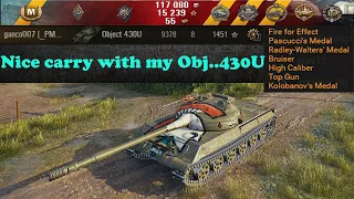 Object 430U 🔝 Nice carry with my Obj..430U 9,4k dmg 8 Kills 🔝 World of Tanks ✔️