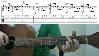 I Don't Want To Miss A Thing (Aerosmith) - Easy Fingerstyle Guitar Playthrough Tutorial With Tab