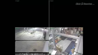 Two men attempt to steal money from a gas station ATM